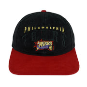 NBA (Twins) - Philadelphia 76ers Embroidered Strapback Hat 1990s OSFA Vintage Retro Basketball