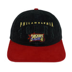 NBA (Twins) - Philadelphia 76ers Embroidered Strapback Hat 1990s OSFA Vintage Retro Basketball
