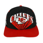 NFL (Logo 7) - Kansas City Chiefs Embroidered Snapback Hat 1990s OSFA Vintage Retro Football