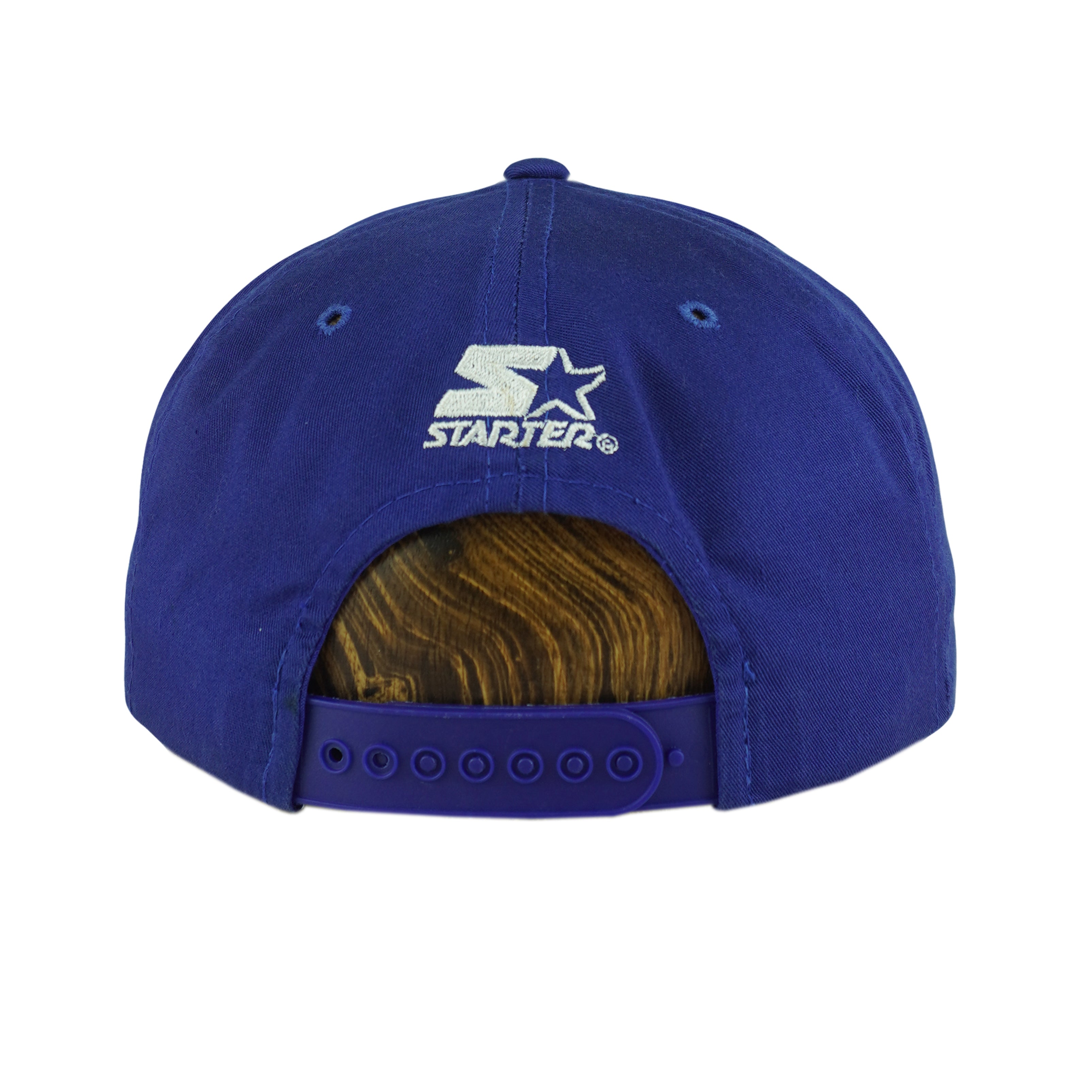 Starter (NHL) - Quebec Nordiques Spell-Out Snapback Hat 1990s OSFA Vintage Retro Hockey