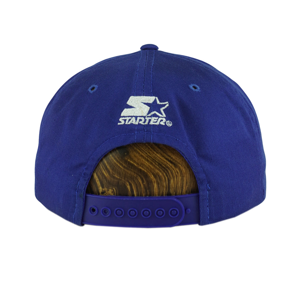 Starter (NHL) - Quebec Nordiques Spell-Out Snapback Hat 1990s OSFA Vintage Retro Hockey