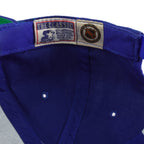 Starter (NHL) - Quebec Nordiques Spell-Out Snapback Hat 1990s OSFA Vintage Retro Hockey