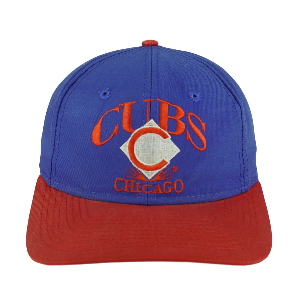 MLB (Eds West) - Chicago Cubs Snapback Hat 1990s OSFA Vintage Retro Baseball