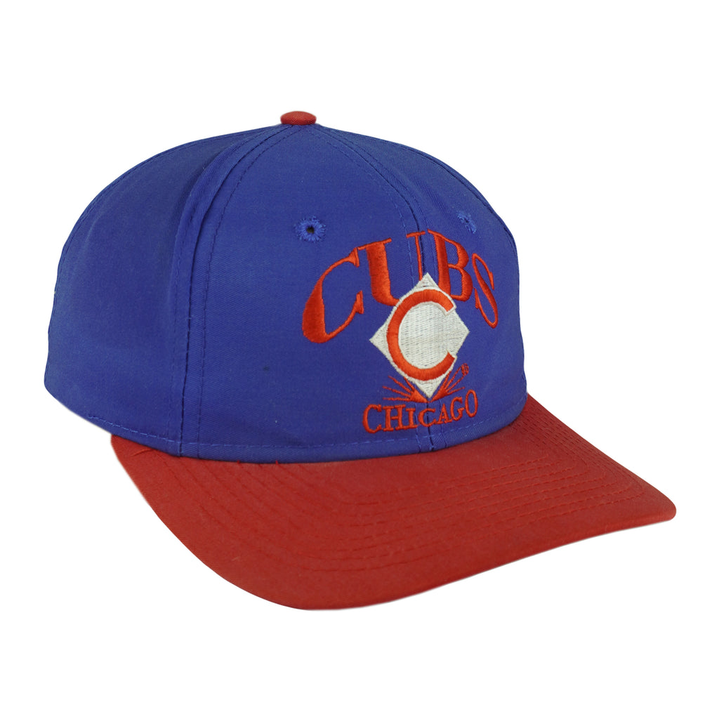 MLB (Eds West) - Chicago Cubs Snapback Hat 1990s OSFA Vintage Retro Baseball