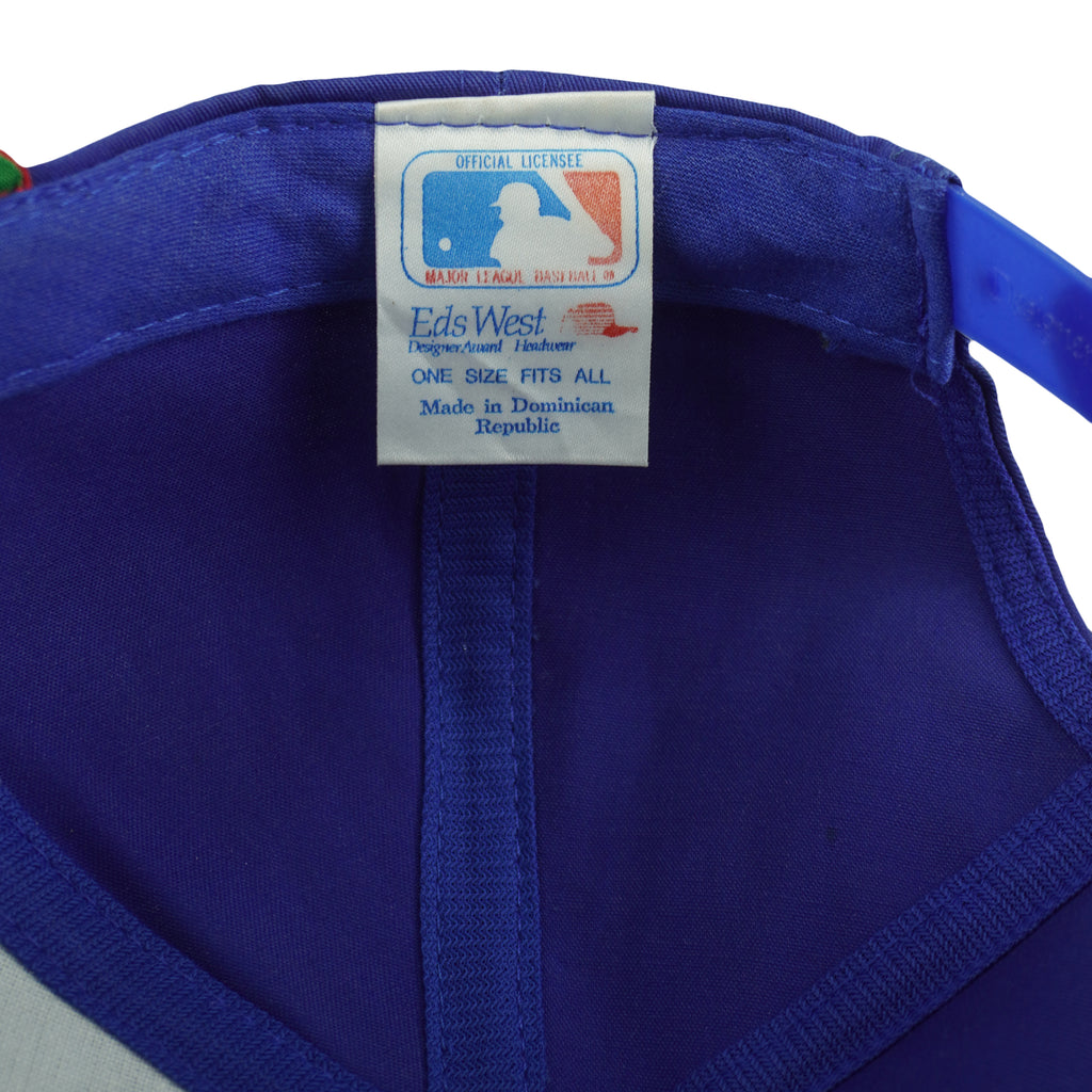 MLB (Eds West) - Chicago Cubs Snapback Hat 1990s OSFA Vintage Retro Baseball