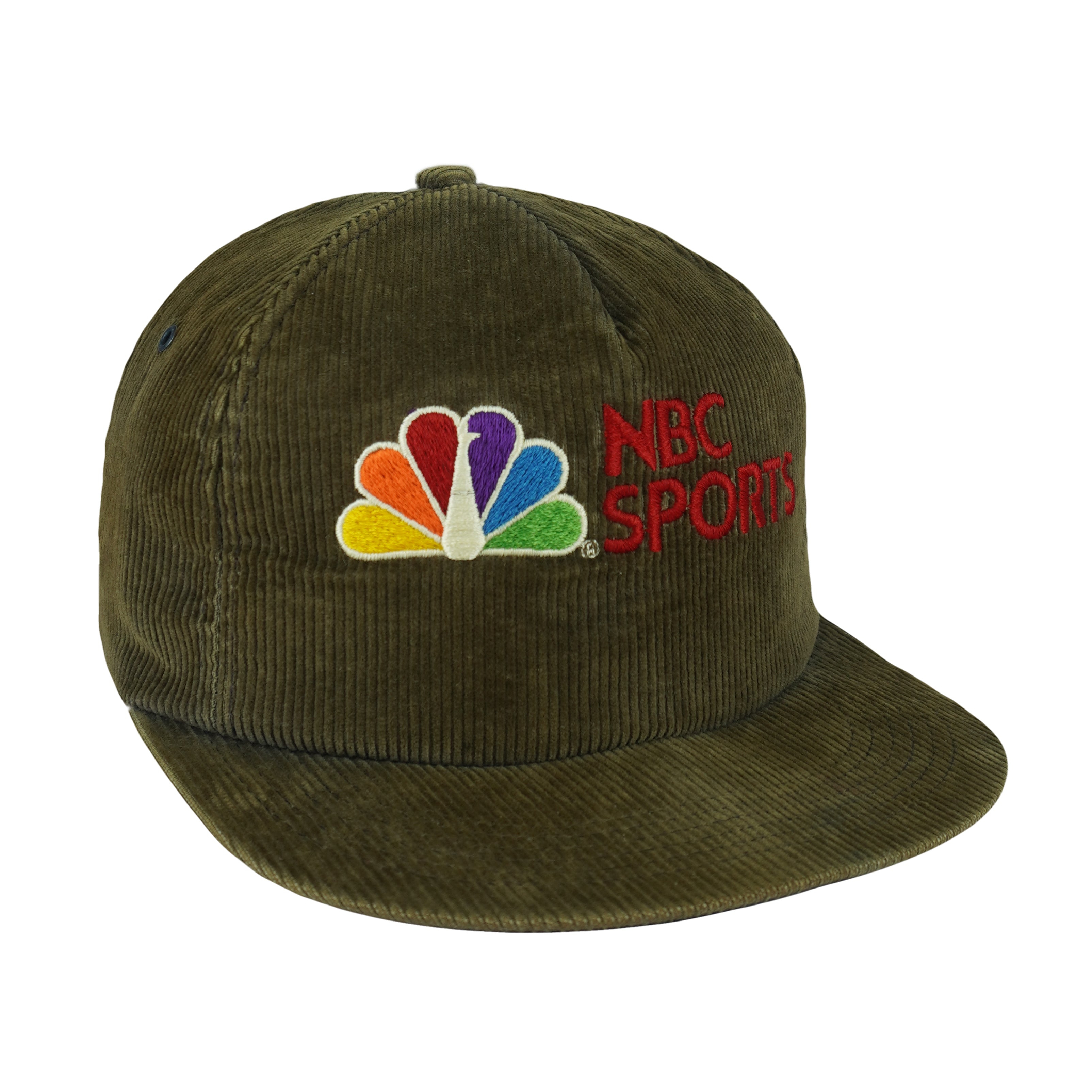 Vintage - NBC Sports Corduroy Snapback Hat 1990s OSFA  display picture 1