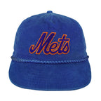 MLB (DA) - New York Mets Corduroy Snapback Hat 1990s OSFA Vintage Retro Baseball