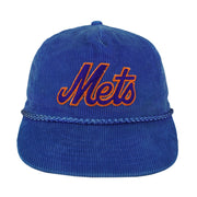 MLB (DA) - New York Mets Corduroy Snapback Hat 1990s OSFA Vintage Retro Baseball