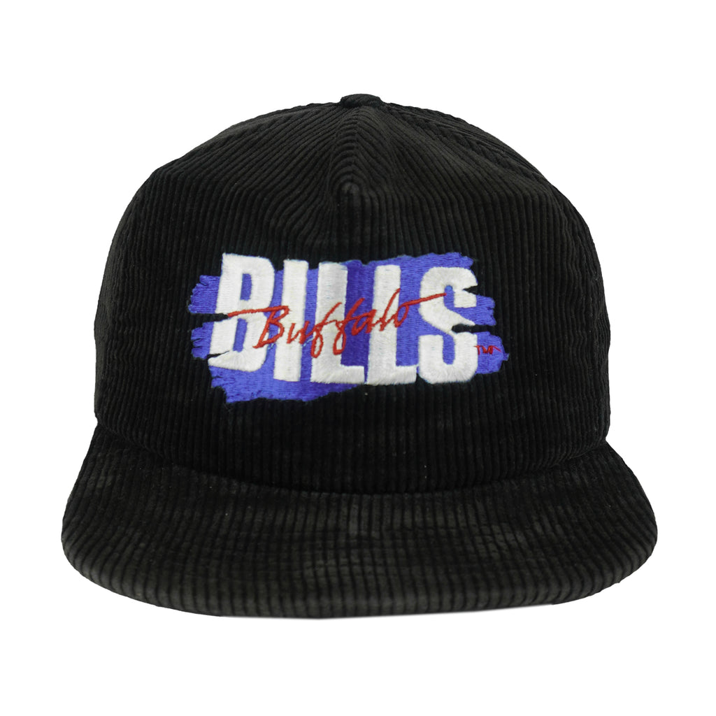 NFL (New Era) - Buffalo Bills Corduroy Snapback Hat 1990s OSFA Vintage Retro Football