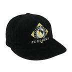 NHL - Pittsburgh Penguins Corduroy Snapback Hat 1990s OSFA Vintage Retro Football