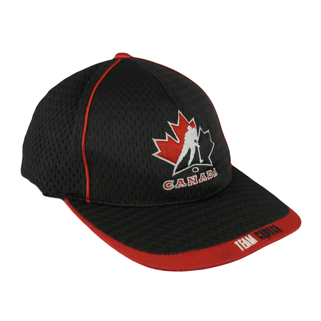 Nike - Team Canada Hockey Embroidered Hat 2000s Fitted Vintage Retro Hockey