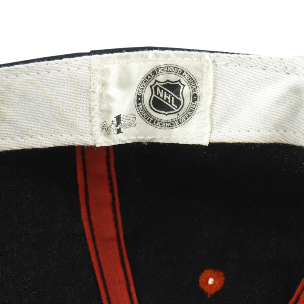 NHL (#1 Apparel) - Philadelphia Flyers Big Logo Snapback Hat 1990s OSFA Vintage Retro Hockey