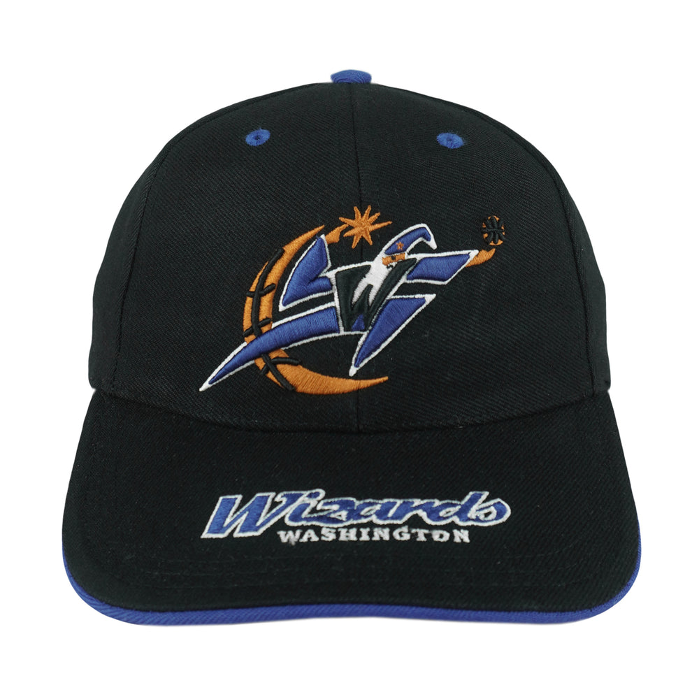 NBA (Twins) - Washington Wizards Big Logo Strapback Hat 1990s OSFA Vintage Retro Basketball