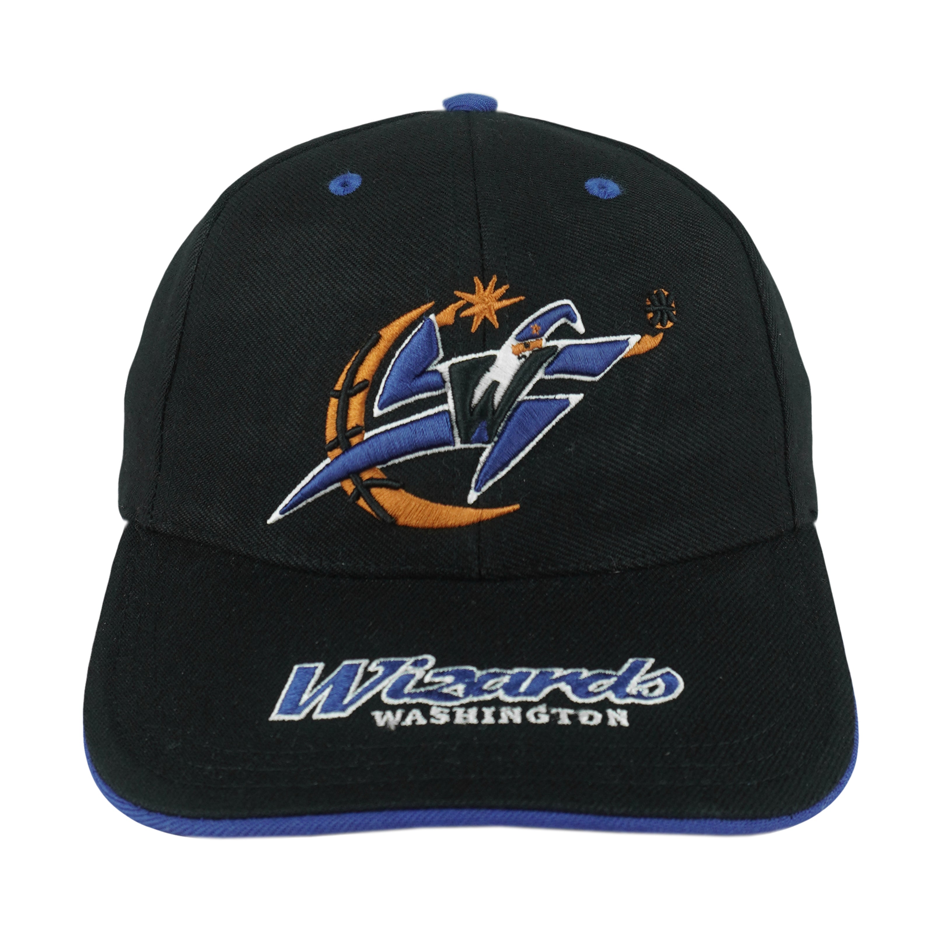 NBA (Twins) - Washington Wizards Big Logo Strapback Hat 1990s OSFA Vintage Retro Basketball