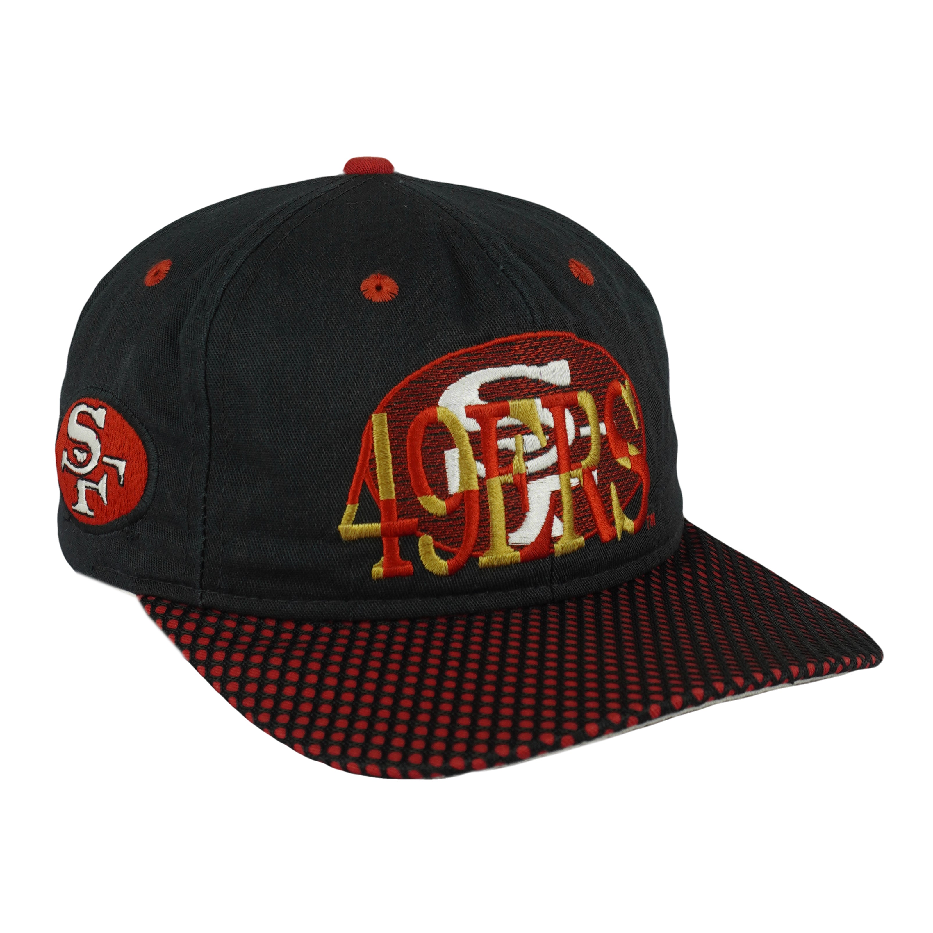 NFL (#1 Apparel) - San Francisco 49ers Bi Logo Snapback Hat 1990s OSFA Vintage Retro Football