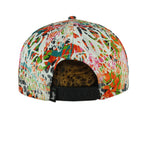 Stussy - 3D Puff All Over Print Snapback Hat 1990s OSFA Vintage Retro