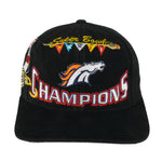 NFL (Logo Athletic) - Denver Broncos Super Bowl XXXII Snapback Hat 1998 OSFA Vintage Retro Football 