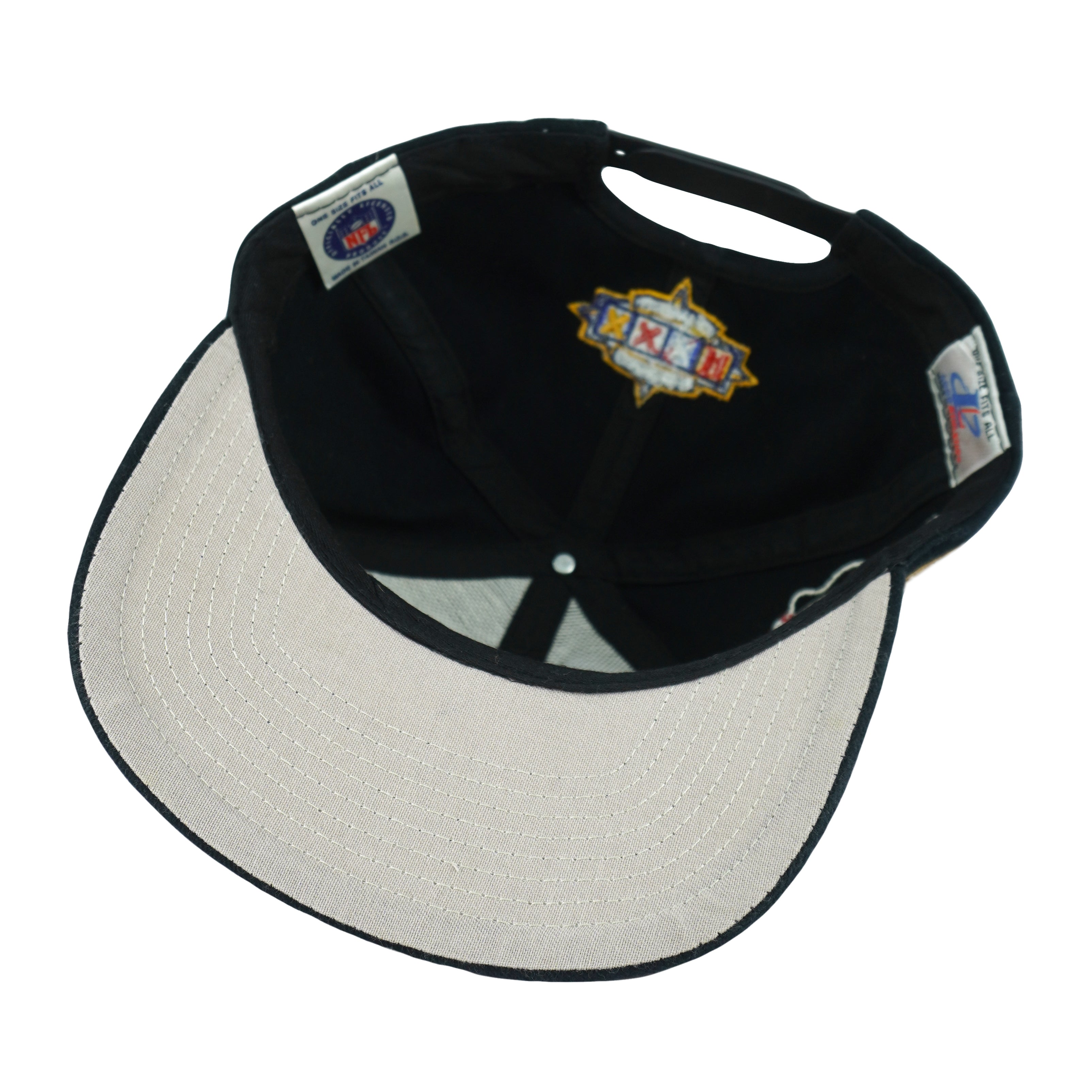 NFL (Logo Athletic) - Denver Broncos Super Bowl XXXII Snapback Hat 1998 OSFA Vintage Retro Football