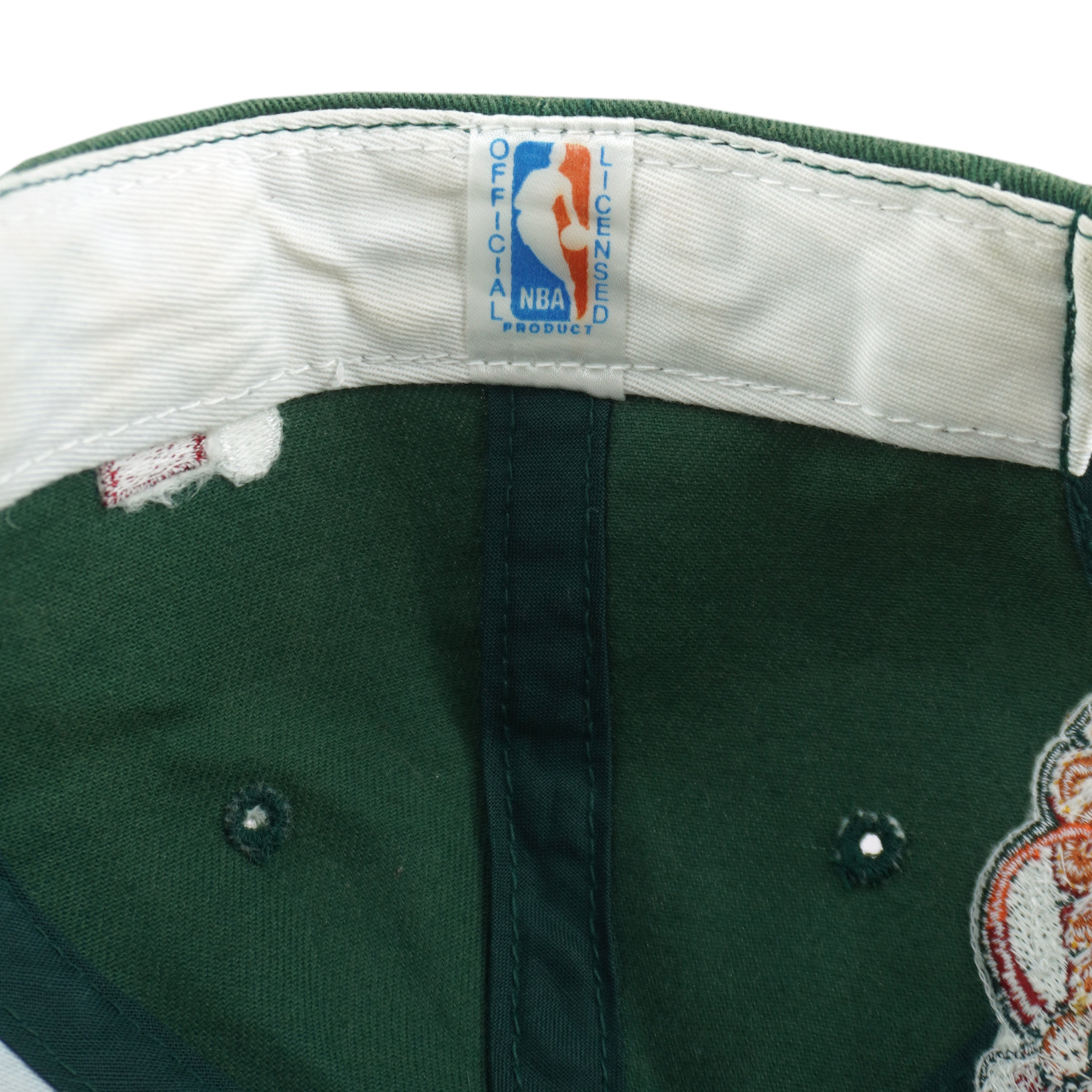 NBA (Sports Specialties) - Green & Red Seattle SuperSonics Snapback Hat 1990s OSFA Vintage Retro Basketball