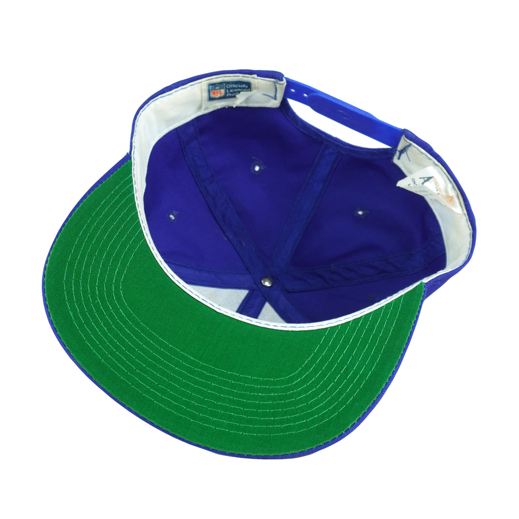 NFL (Annco) - Los Angeles Rams Spell-Out Snapback Hat 1990s OSFA Vintage Retro Football