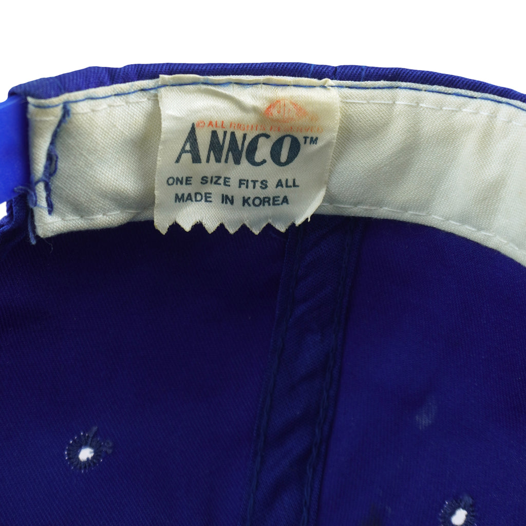 NFL (Annco) - Los Angeles Rams Spell-Out Snapback Hat 1990s OSFA Vintage Retro Football