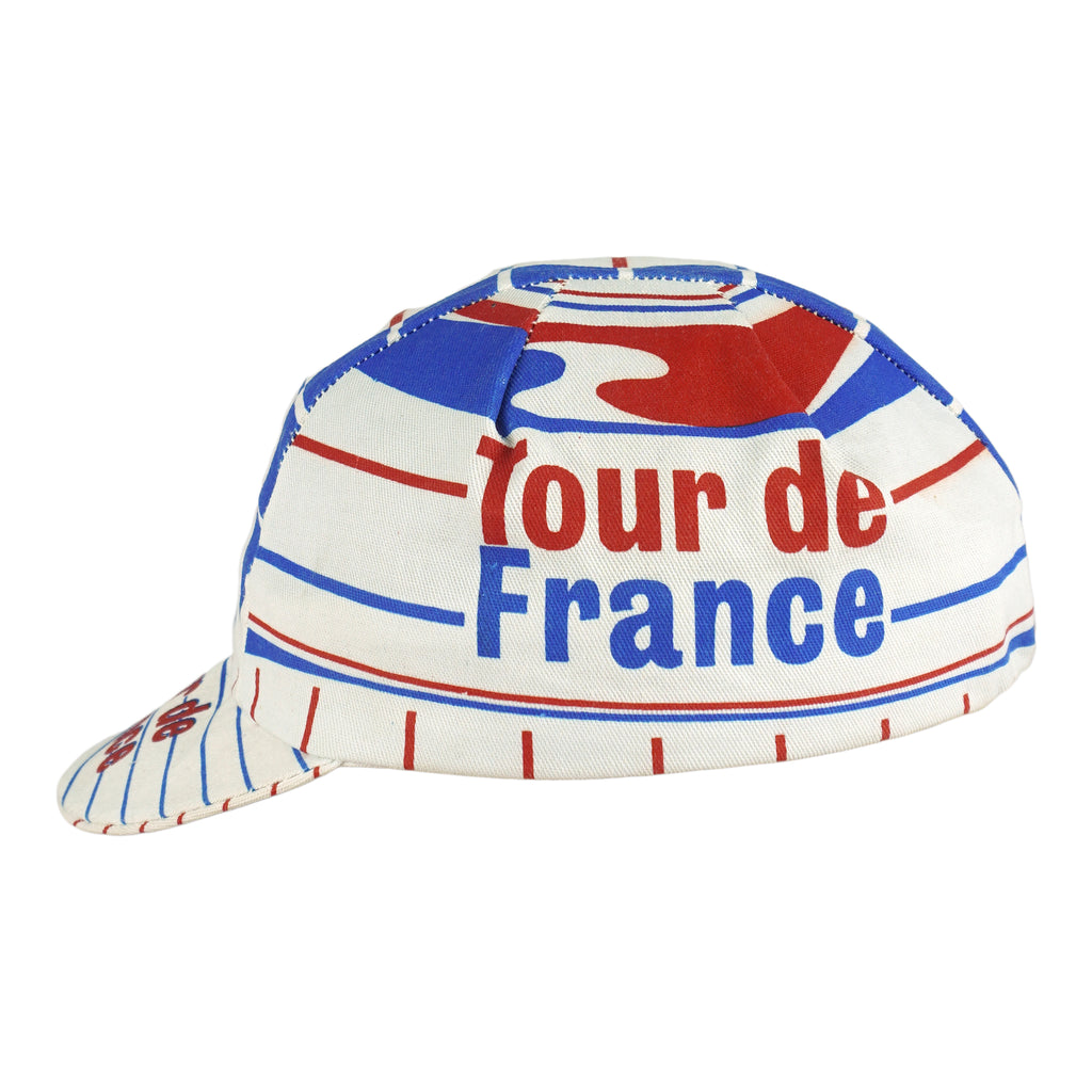 Vintage - Tour de France Eiffel Tower News Boy Hat 1990s OSFA Vintage Retro