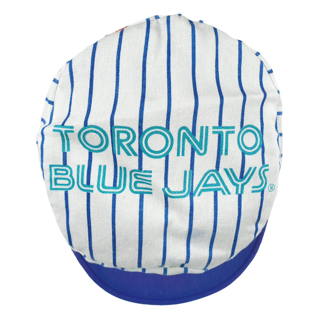 MLB - Toronto Blue Jays Pinstripe Painter Pillbox Hat 1990s OSFA Vintage Retro Baseball