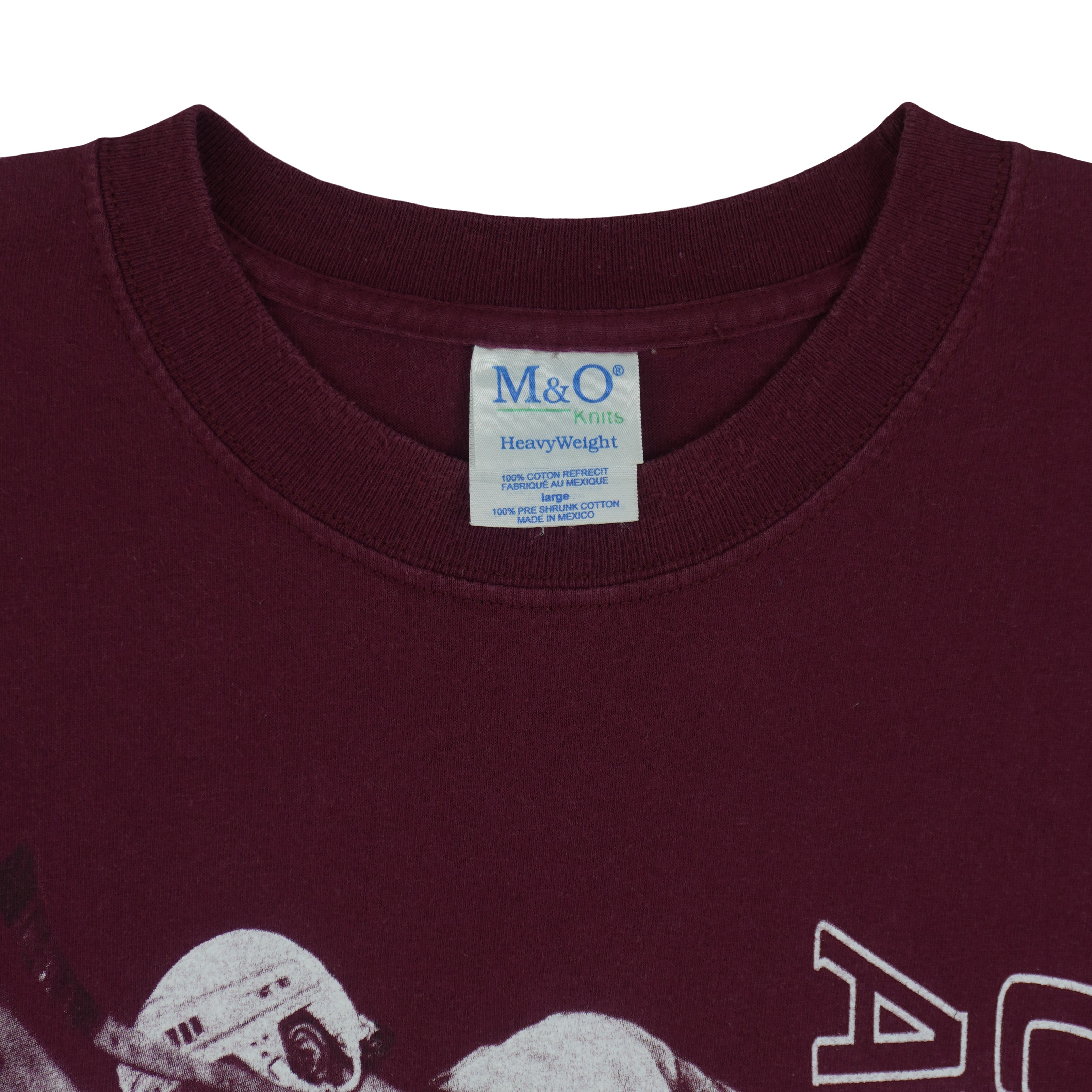 NHL (M&O) - Colorado Avalanche Player T-Shirt 1990s Large Vintage Retro Hockey