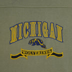 NCAA (CS) - Michigan Wolverines Embroidered Crew Neck Sweatshirt 1990s X-Large Vintage Retro