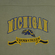 NCAA (CS) - Michigan Wolverines Embroidered Crew Neck Sweatshirt 1990s X-Large Vintage Retro