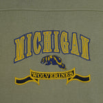 NCAA (CS) - Michigan Wolverines Embroidered Crew Neck Sweatshirt 1990s X-Large Vintage Retro