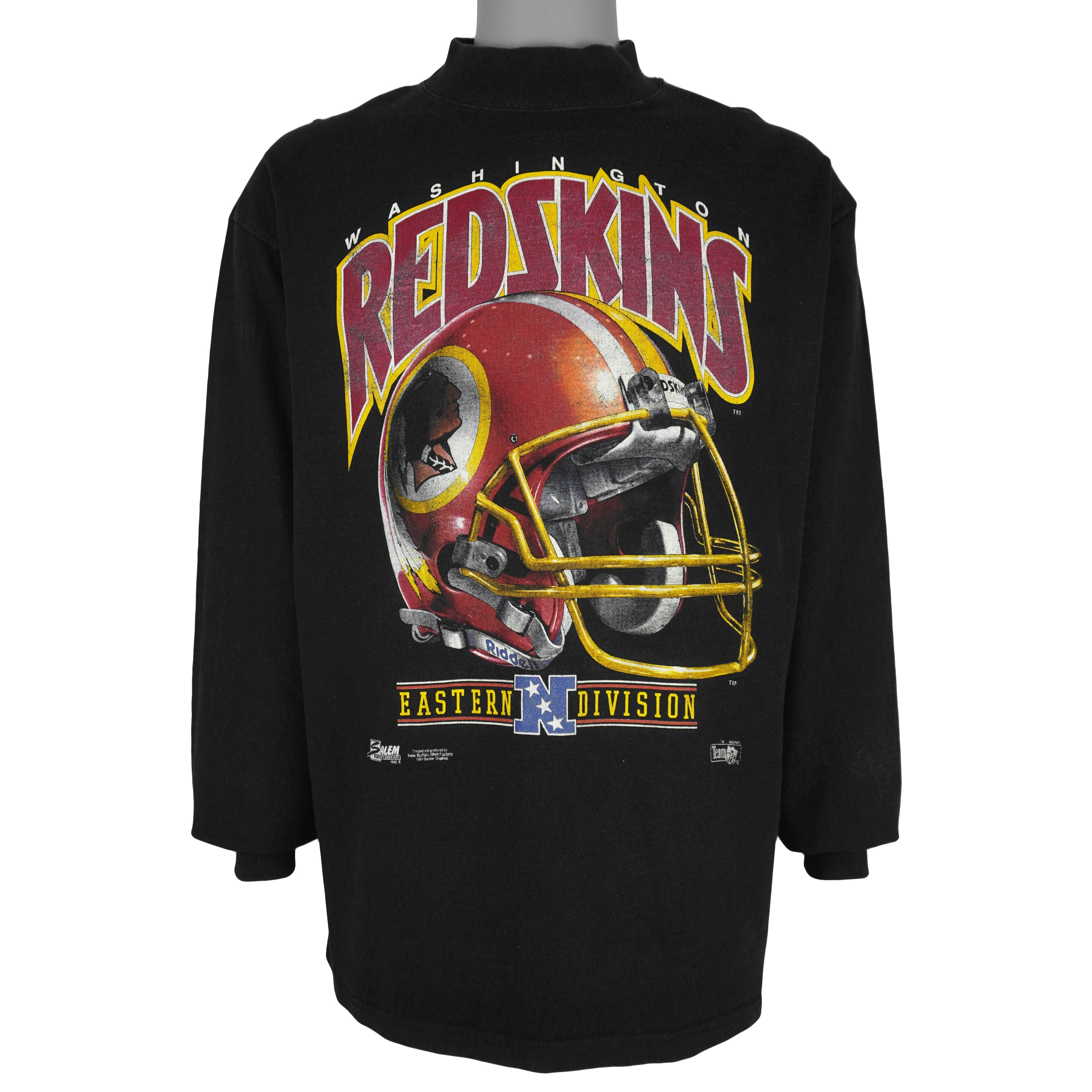 NFL (Front Row) - Washington Redskins Turtleneck Long Sleeve Shirt 1992 X-Large Vintage Retro Football