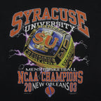 NCAA (Gildan) - Syracuse University Basketball Champions Ring T-Shirt 2003 Large Vintage Retro
