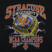 NCAA (Gildan) - Syracuse University Basketball Champions Ring T-Shirt 2003 Large Vintage Retro