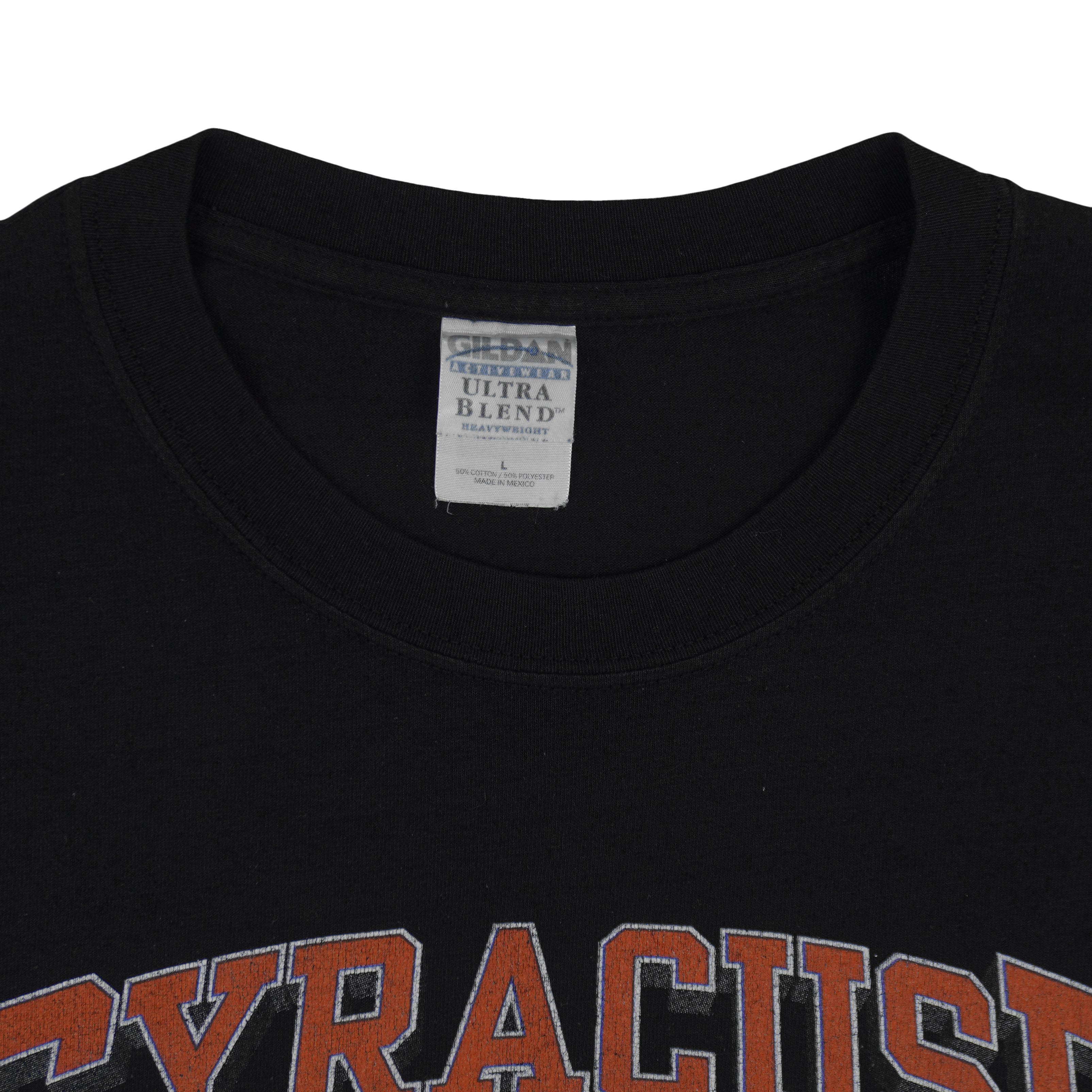 NCAA (Gildan) - Syracuse University Basketball Champions Ring T-Shirt 2003 Large Vintage Retro