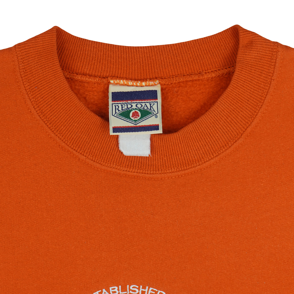 NCAA (Red Oak) - Auburn Tigers Embroidered Sweatshirt 1990s Large Vintage Retro