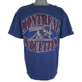 Starter (CFL) - Montreal Alouettes Single Stitch T-Shirt 1996 Large Vintage Retro Football