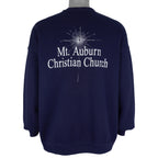 Vintage (Lee) - Mt. Auburn Christ The Savior Is Born Crew Neck Sweatshirt 2001 X-Large Vintage Retro