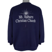 Vintage (Lee) - Mt. Auburn Christ The Savior Is Born Crew Neck Sweatshirt 2001 X-Large Vintage Retro