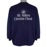 Vintage (Lee) - Mt. Auburn Christ The Savior Is Born Crew Neck Sweatshirt 2001 X-Large Vintage Retro