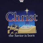 Vintage (Lee) - Mt. Auburn Christ The Savior Is Born Crew Neck Sweatshirt 2001 X-Large Vintage Retro