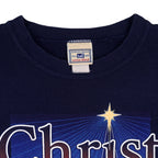 Vintage (Lee) - Mt. Auburn Christ The Savior Is Born Crew Neck Sweatshirt 2001 X-Large Vintage Retro