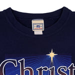 Vintage (Lee) - Mt. Auburn Christ The Savior Is Born Crew Neck Sweatshirt 2001 X-Large Vintage Retro