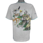 Vintage (Signal Sports) - Bear Country U.S.A Animals Roll Up Sleeves T-Shirt 1991 Large