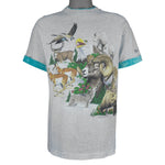 Vintage (Signal Sports) - Bear Country U.S.A Animals Roll Up Sleeves T-Shirt 1991 Large Vintage Retro