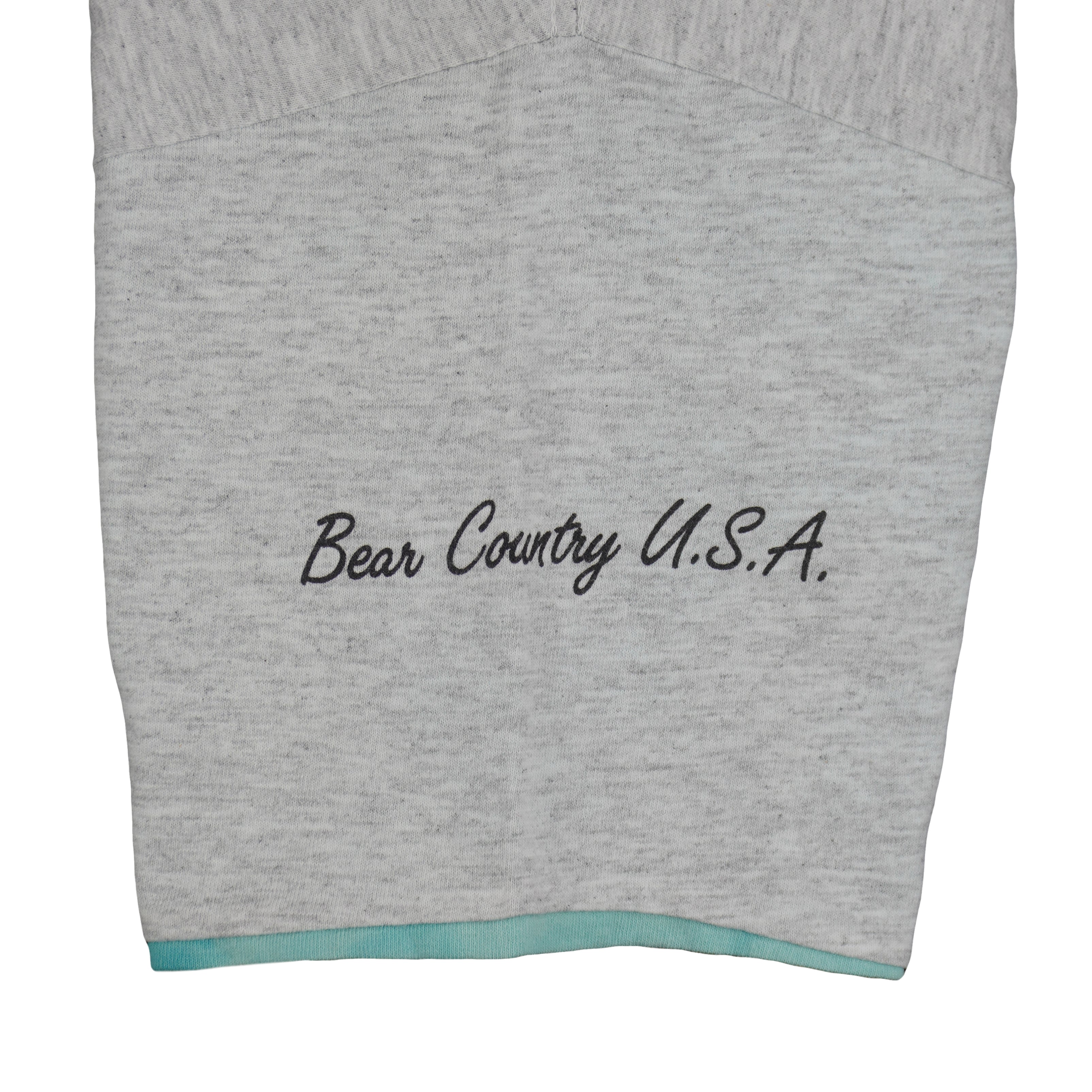Vintage (Signal Sports) - Bear Country U.S.A Animals Roll Up Sleeves T-Shirt 1991 Large Vintage Retro