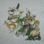 Vintage (Signal Sports) - Bear Country U.S.A Animals Roll Up Sleeves T-Shirt 1991 Large Vintage Retro