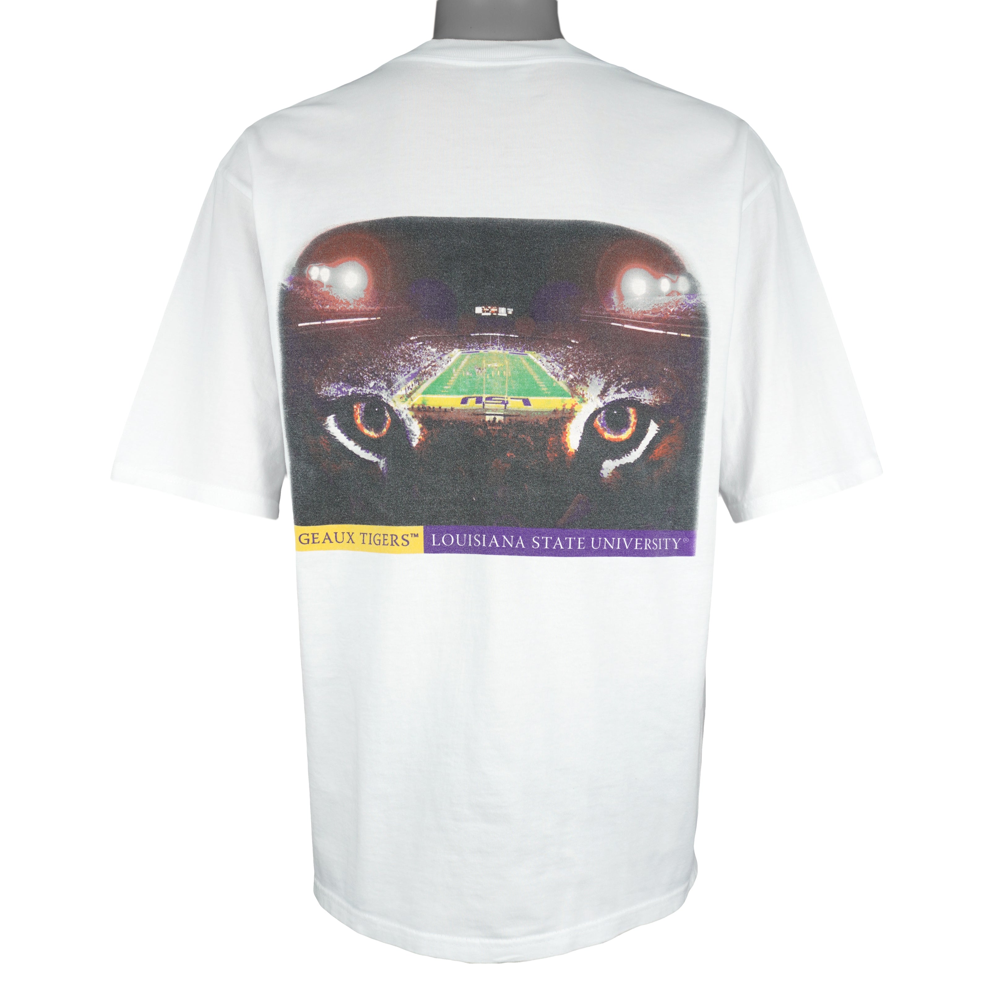 NCAA - LSU Tigers Stadium T-Shirt 1990s Large Vintage Retro