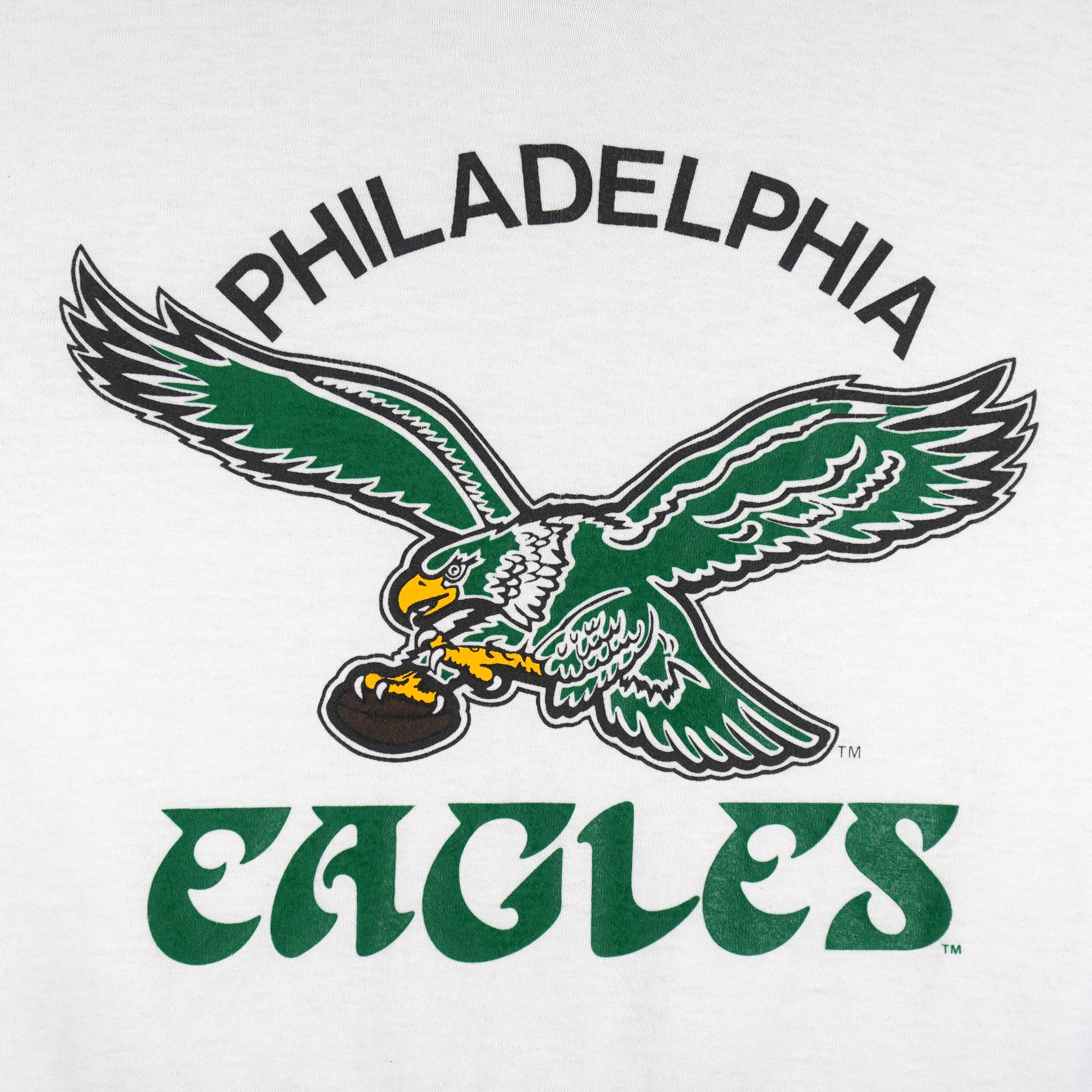 NFL (Nutmeg) - Philadelphia Eagles Big Logo Football Jersey 1990s Large Vintage Retro Football