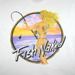 Vintage (Fruit Of The Loom) - Fish Naked Single Stitch T-Shirt 1993 Medium Vintage Retro